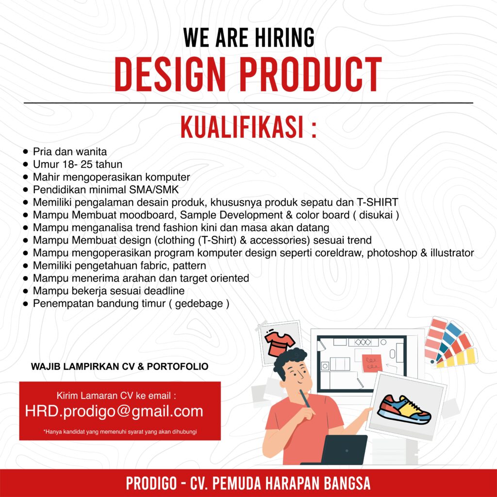Lowongan Kerja Desainer Produk / Designer Product di CV. Pemuda Harapan
