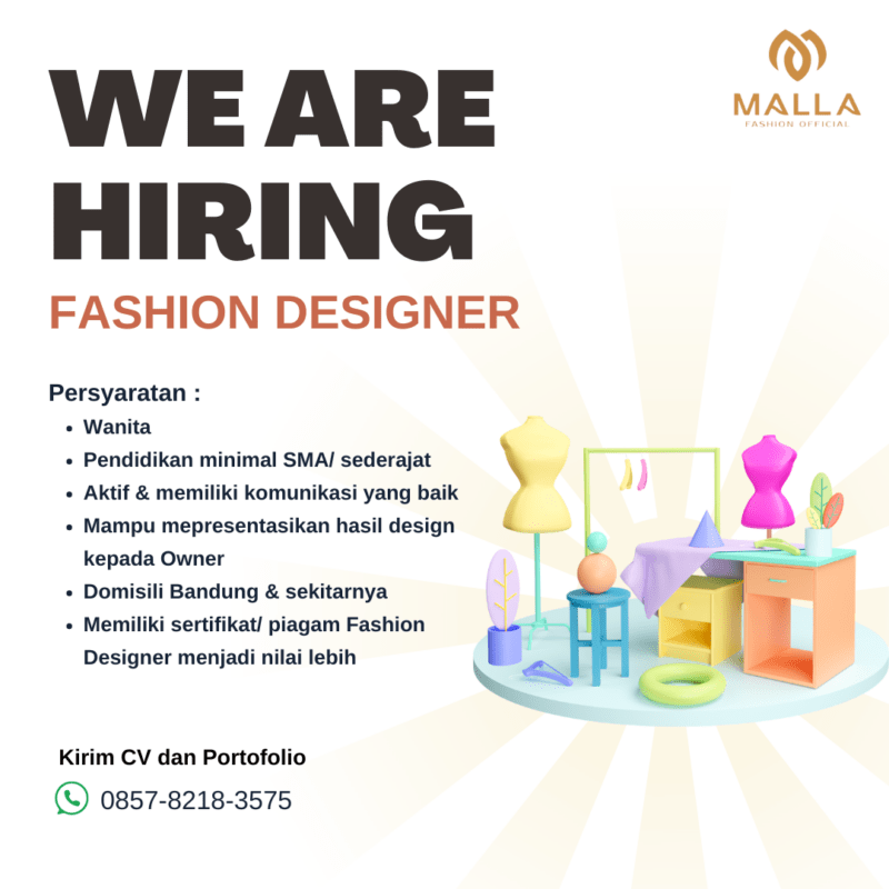 Lowongan Kerja Fashion Designer di PT. Maha Mode Indonesia