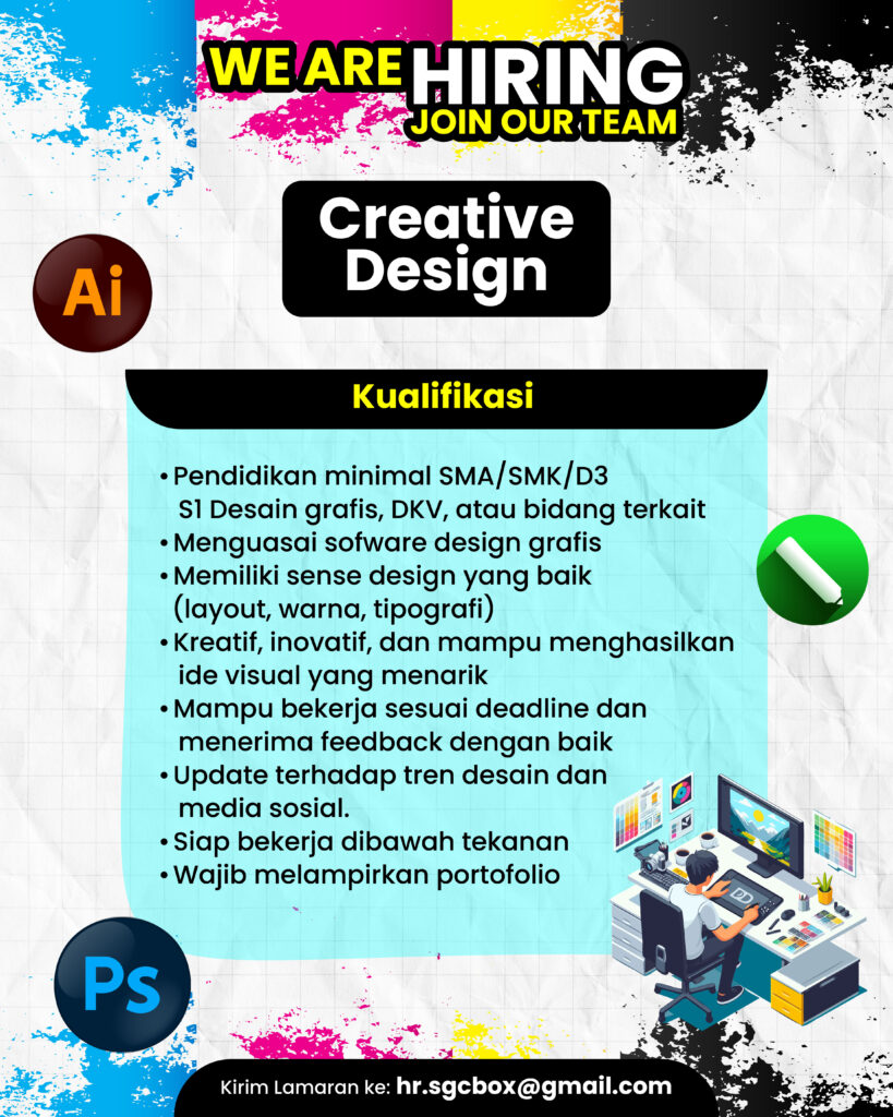 Lowongan Kerja Creative Design - Operator Digital Printing - Digital ...